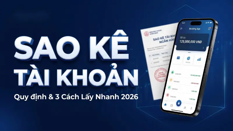 Một bản sao kê tài khoản ngân hàng tiêu chuẩn cần hiển thị đầy đủ 4 nhóm thông tin cốt lõi để đảm bảo giá trị pháp lý khi sử dụng.