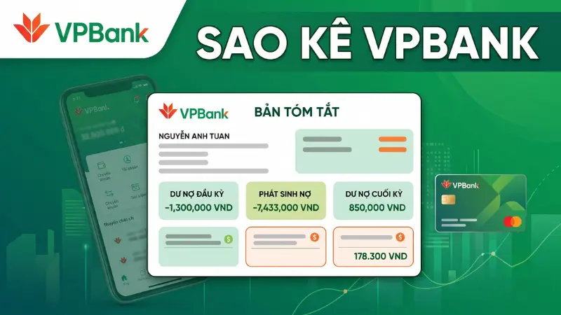 Khách hàng có thể dễ dàng thiết lập thời gian tra cứu và xuất tệp sao kê hoàn toàn miễn phí ngay trên ứng dụng VPBank NEO