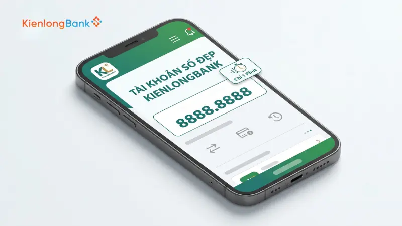 Các dạng tài khoản số đẹp KienlongBank phổ biến