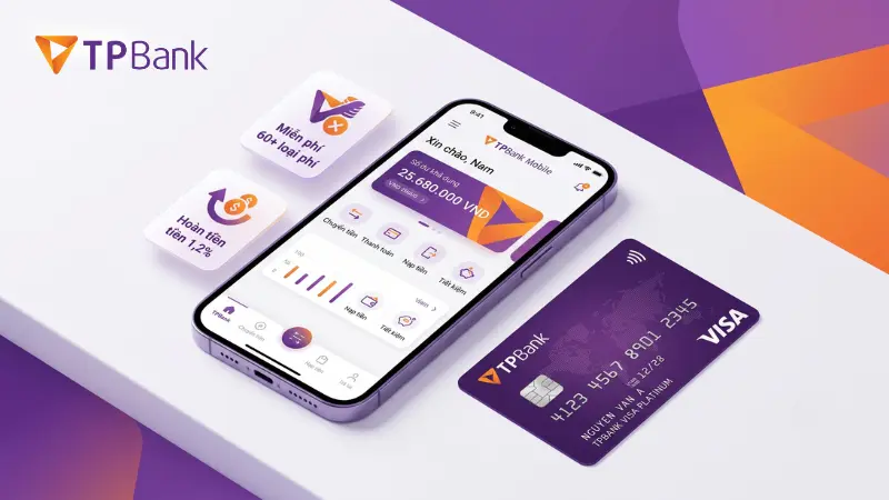 Đặc quyền miễn phí giao dịch tài khoản TPBank.