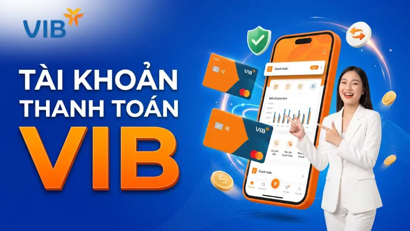 Infographic 3 lợi ích mở tài khoản thanh toán VIB online.