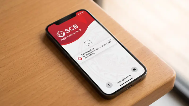 Nhận tin OTT miễn phí qua ứng dụng SCB Mobile Banking.