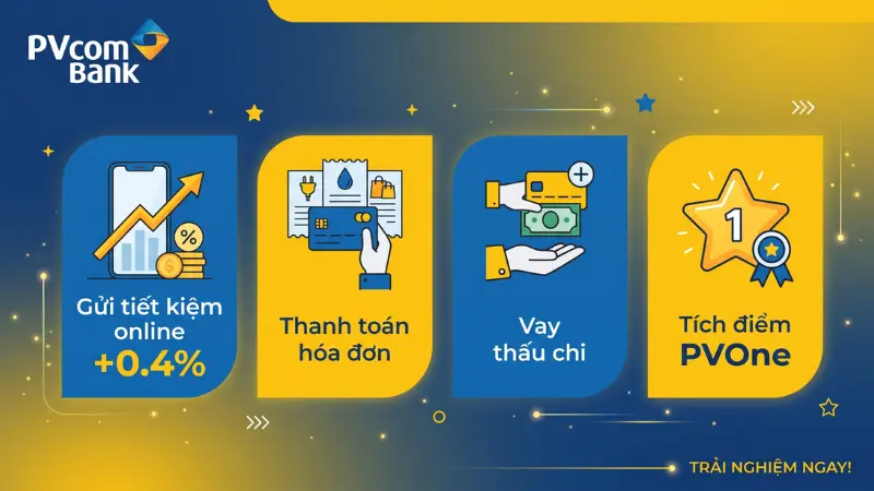 Ưu đãi gửi tiết kiệm và tích điểm PVOne trên PVConnect