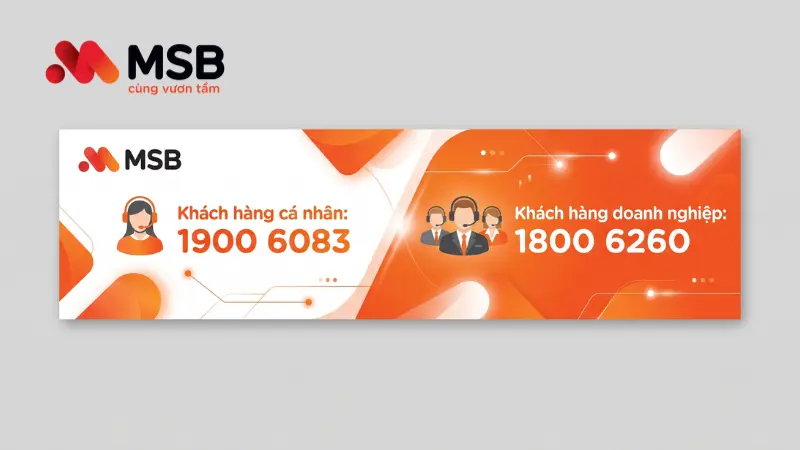 Hotline MSB hỗ trợ đổi hạn mức cá nhân và doanh nghiệp.