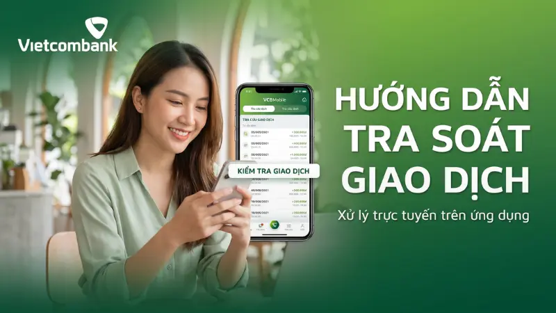 Người dùng cần đăng nhập ứng dụng và thao tác tại mục Tiện ích để khởi tạo lệnh kiểm tra giao dịch mới