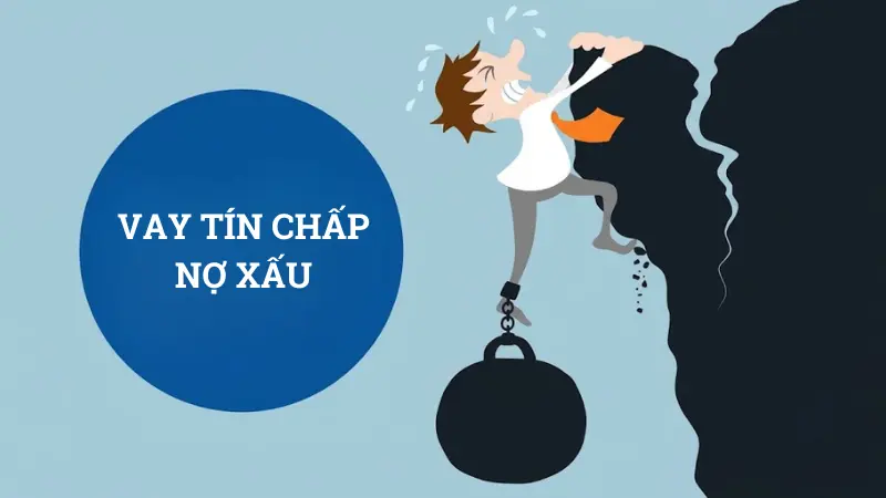 Khách hàng làm hồ sơ vay tín chấp nợ xấu tại ngân hàng.