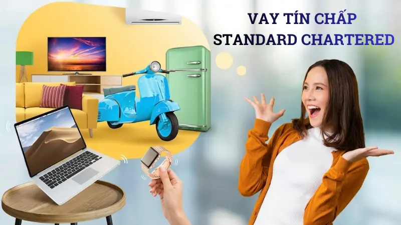 Gói vay tín chấp Standard Chartered hạn mức 1,3 tỷ.