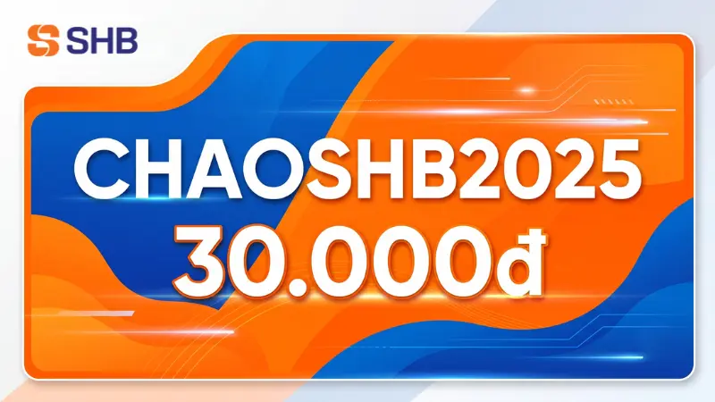 Mã giảm 30.000đ nạp điện thoại khi mở tài khoản eKYC SHB.