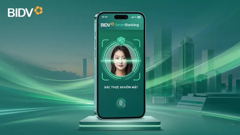 Công nghệ eKYC trên BIDV SmartBanking tự động đối chiếu khuôn mặt và giấy tờ tùy thân của người dùng một cách chuẩn xác